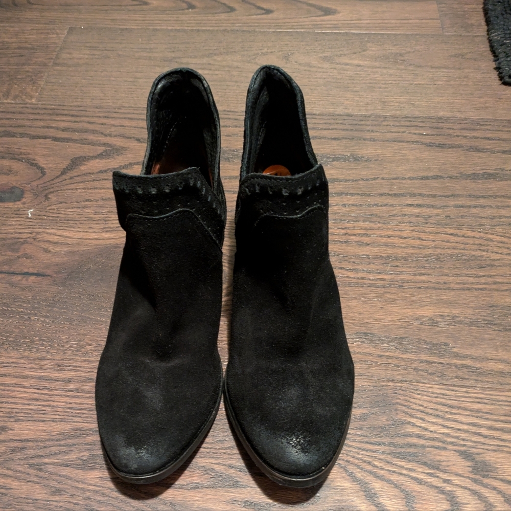 BCBGeneration Black Suede Ankle Booties